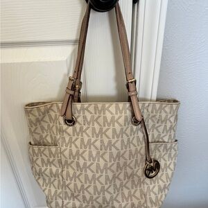 Michael Kors Cream Logo Tote